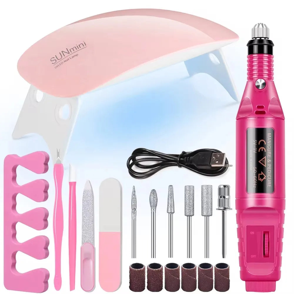 Kit de Manicura Profesional LULAA TZ-135: Tus Uñas Perfectas en Minutos y Desde Casa.