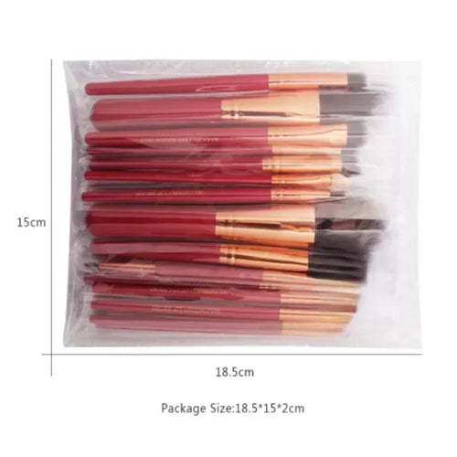 Set de 22 Brochas de Maquillaje Profesional para Rostro y Ojos