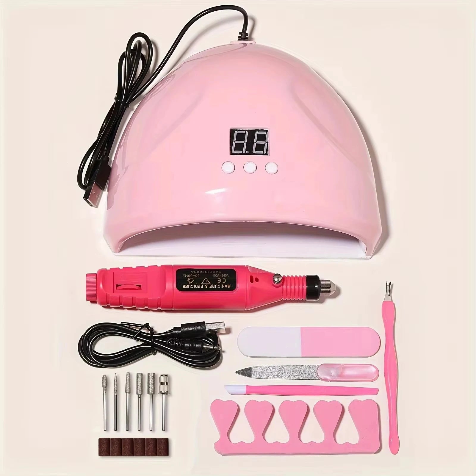 Kit de Manicura Profesional LULAA TZ-135: Tus Uñas Perfectas en Minutos y Desde Casa.