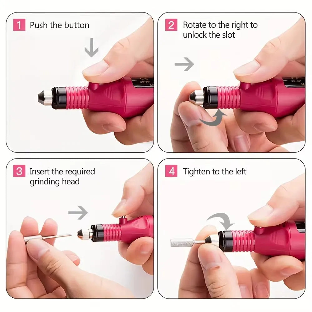 Kit de Manicura Profesional LULAA TZ-135: Tus Uñas Perfectas en Minutos y Desde Casa.